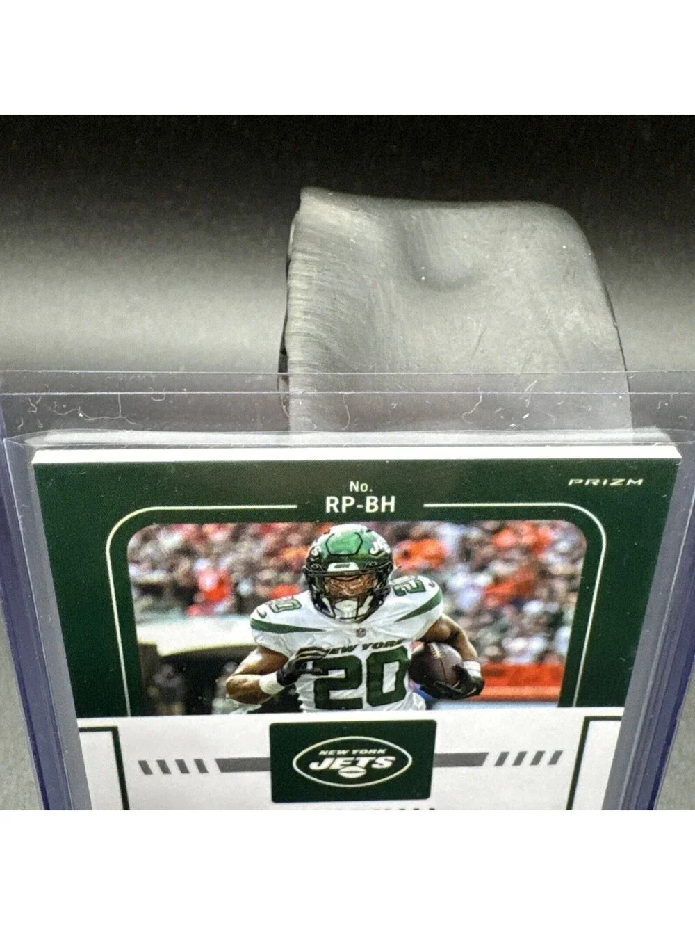 Breece Hall Rookie Phenom Optic No. RP-BH Panini 2022 with Swatch